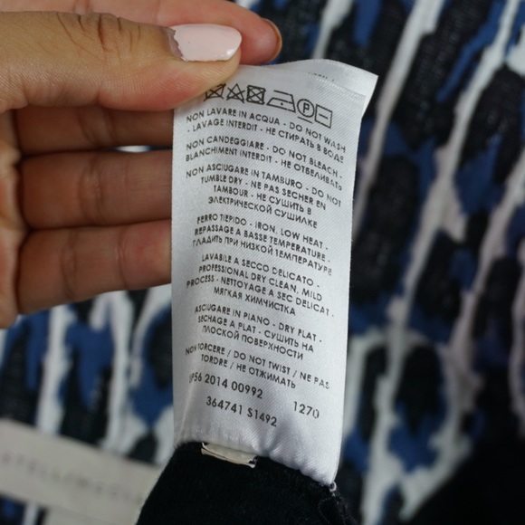 Stella McCartney Blue Print Zipper Hoodie - Picture 6 of 6